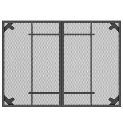 vidaXL 5-osainen Ulkoruokailuryhmä antrasiitti metalliverkko