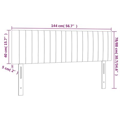 vidaXL Päätylevyt 2 kpl tummanharmaa 72x5x78/88 cm sametti