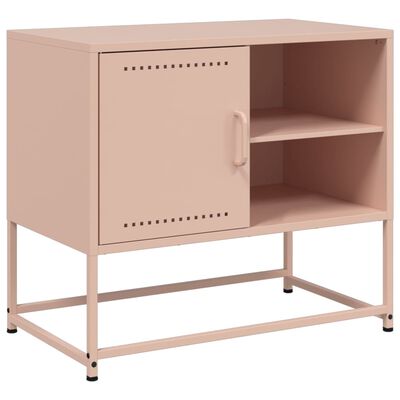 vidaXL TV-taso pinkki 68x39x60,5 cm teräs