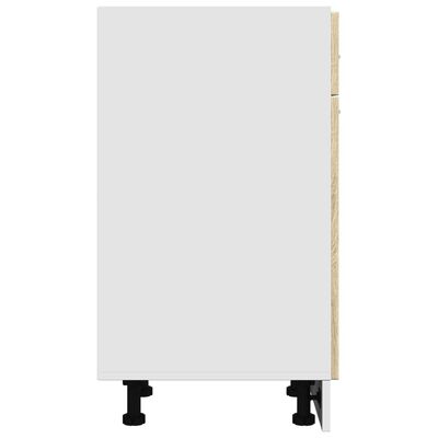 vidaXL Alalipastokaappi Sonoma-tammi 50x46x81,5 cm lastulevy