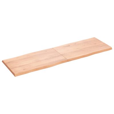 vidaXL Pöytälevy ruskea 160x50x(2-4)cm käsitelty täystammi elävä reuna