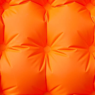 vidaXL Itsetäyttyvä retkeilypatja tyynyllä 1 hengelle oranssi