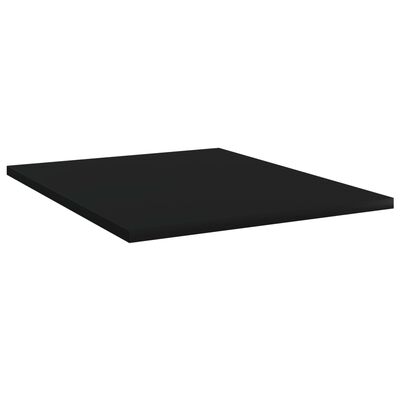 vidaXL Kirjahyllytasot 8 kpl musta 40x50x1,5 cm teknisestä puusta