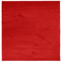 vidaXL Matto OVIEDO lyhytnukkainen punainen 240x240 cm