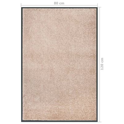 vidaXL Ovimatto beige 80x120 cm