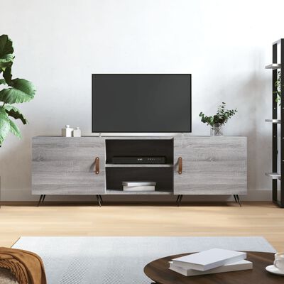 vidaXL TV-taso harmaa Sonoma 150x30x50 cm tekninen puu