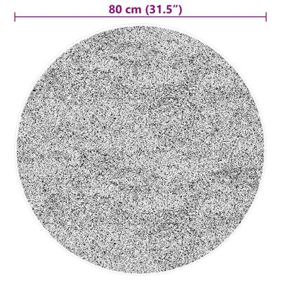 vidaXL Matto HUARTE lyhytnukkainen ja pestävä Poskipuna Ø 80 cm