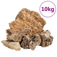 vidaXL Lohikäärmekivet 10 kg ruskea 5-30 cm