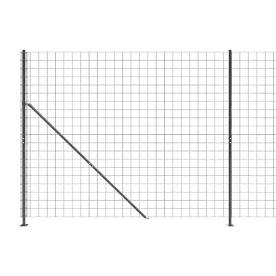 vidaXL Verkkoaita laipalla antrasiitti 1,6x25 m