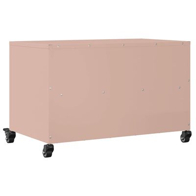 vidaXL TV-taso pinkki 68x39x43,5 cm teräs