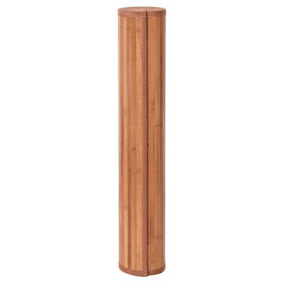 vidaXL Matto suorakaide ruskea 100x300 cm bambu