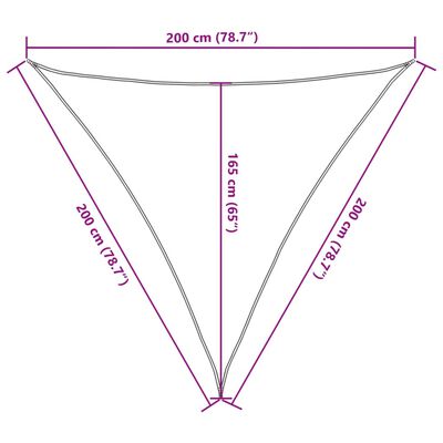 vidaXL Aurinkopurje valkoinen 2x2x2 m 100% Oxford polyesteri