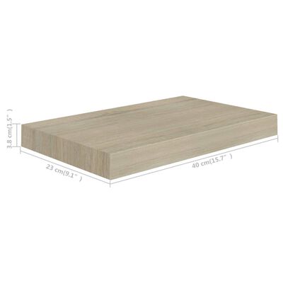 vidaXL Kelluva seinähylly tammi 40x23x3,8 cm MDF