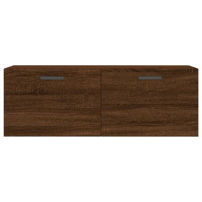 vidaXL Seinäkaappi ruskea tammi 100x36,5x35 cm tekninen puu