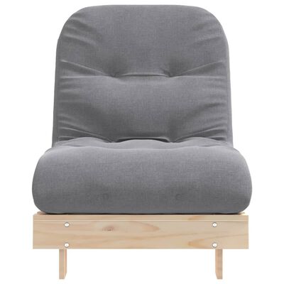 vidaXL Futon vuodesohva patjalla 70x206x11 cm täysi mänty