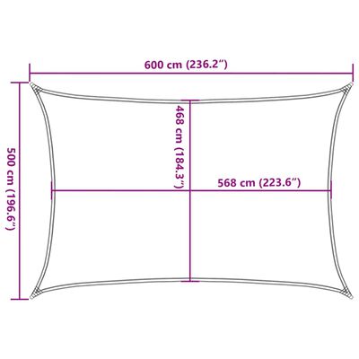 vidaXL Aurinkopurje hiekka 6x5 m 100% Oxford polyesteri