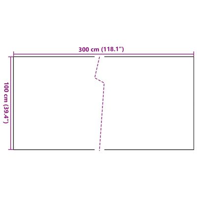 vidaXL Parvekesuoja ruskea ja musta 300x100 cm polyrottinki