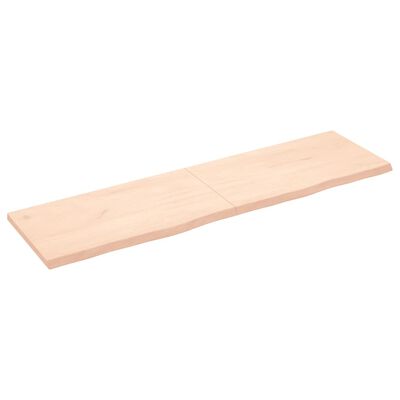 vidaXL Pöytälevy 180x50x(2-4) cm käsittelemätön täystammi