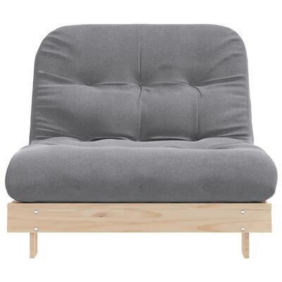 vidaXL Futon vuodesohva patjalla 100x206x11 cm täysi mänty