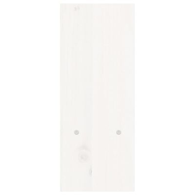 vidaXL Näyttökoroke valkoinen (39-72)x17x43 cm täysi mänty