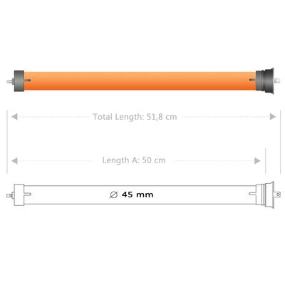 vidaXL Putkimoottorit 4 kpl 30 Nm