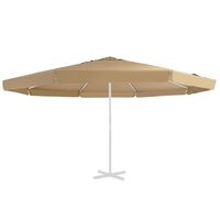 vidaXL Aurinkovarjon vaihtokangas harmaanruskea 500 cm