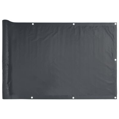 vidaXL Parvekkeen yksityisyyssuoja antrasiitti 1000x120 cm PVC