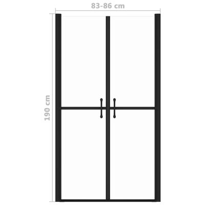 vidaXL Suihkuovi kirkas ESG (83-86)x190 cm