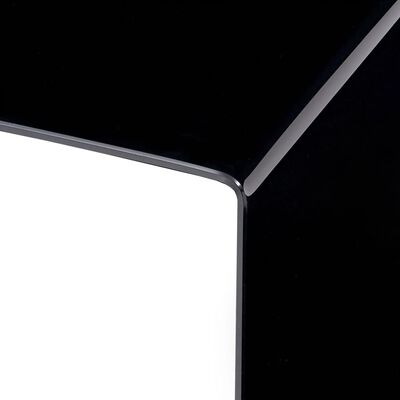 vidaXL Sohvapöytä musta 50x50x45 cm karkaistu lasi 