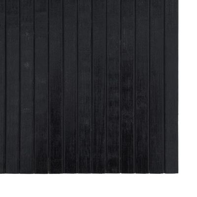 vidaXL Matto suorakaide musta 60x500 cm bambu