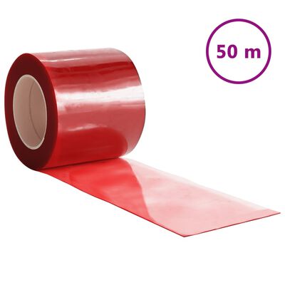 vidaXL Oviverho punainen 200 mm x 1,6 mm 50 m PVC