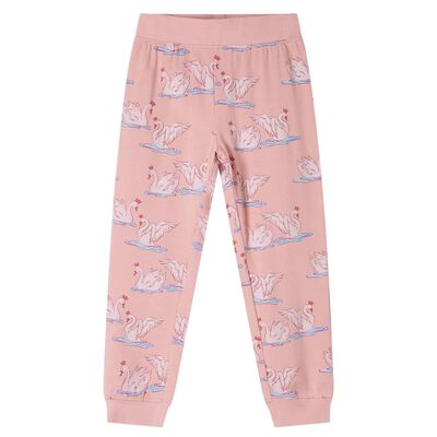 Lasten pitkähihainen pyjama vaaleanpunainen 116