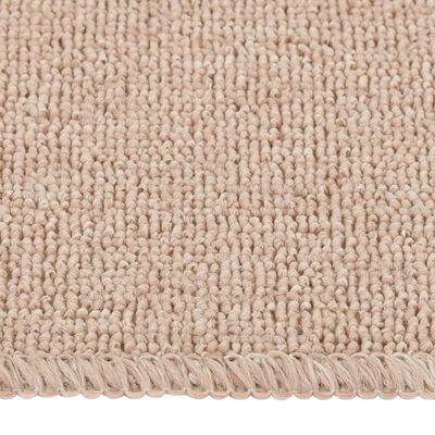 vidaXL Liukumattomat porrasmatot 15 kpl 60x25 cm beige suorakaide