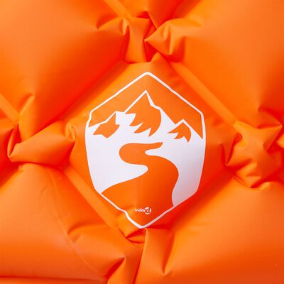 vidaXL Täytettävä retkeilypatja tyynyllä 1 hengelle oranssi