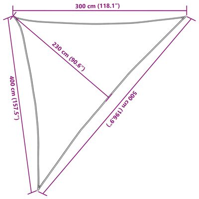 vidaXL Aurinkopurje 160 g/m² tummanvihreä 3x4x5 m HDPE