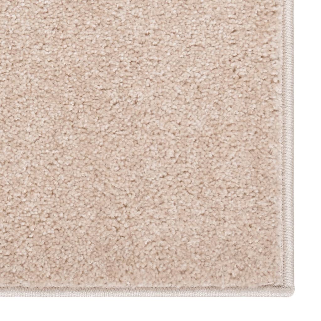 vidaXL Lyhytnukkainen matto 120x170 cm tumma beige