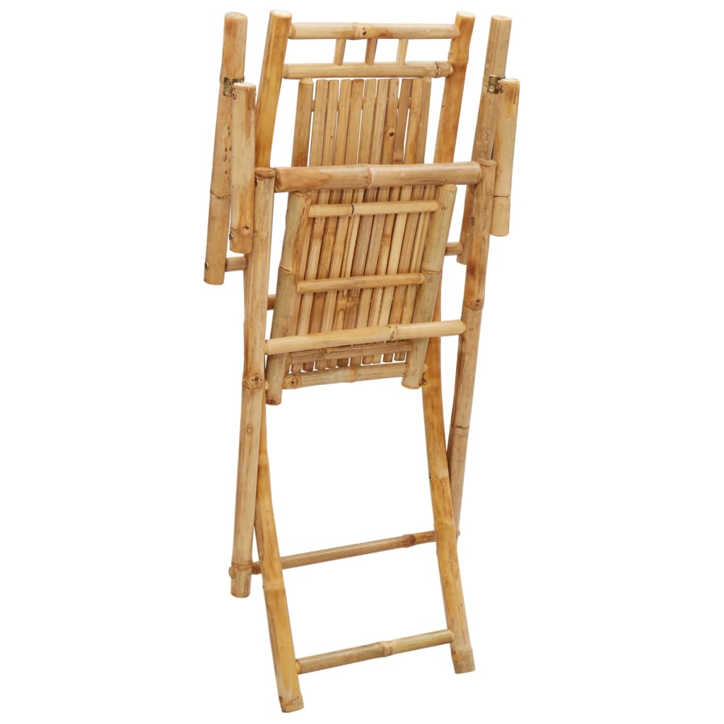 vidaXL Taitettavat puutarhatuolit 6 kpl 53x66x99 cm bambu