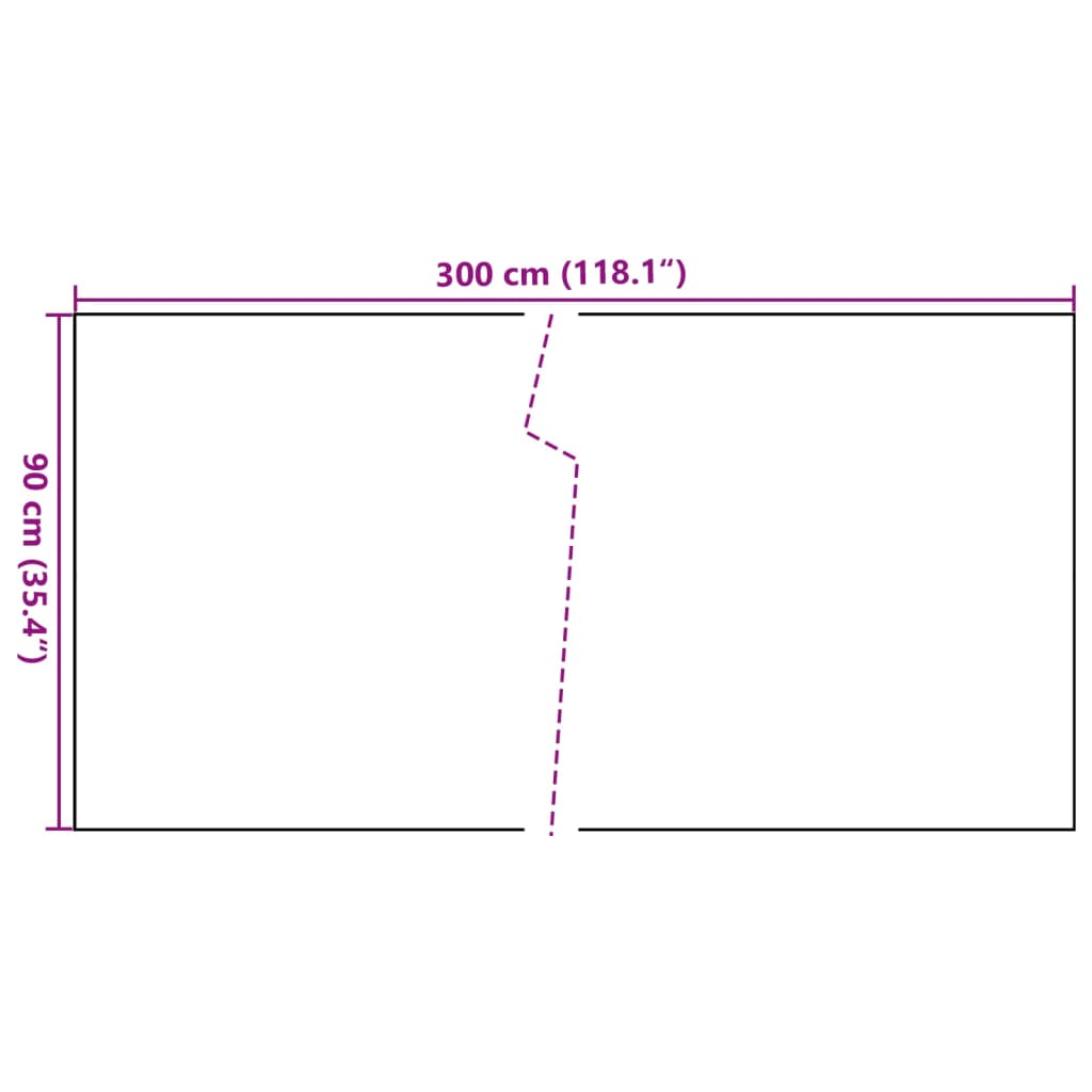 vidaXL Parvekesuoja ruskea ja musta 300x90 cm polyrottinki