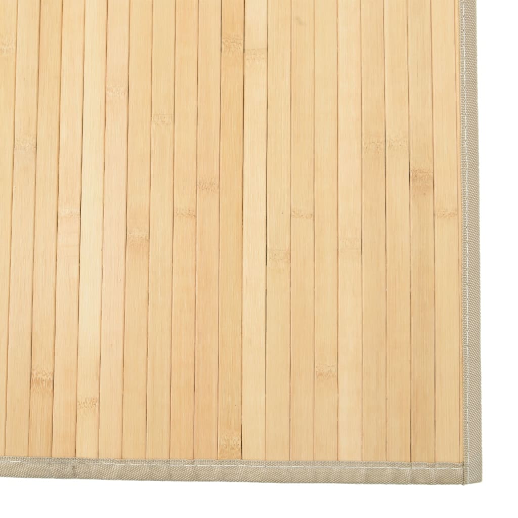 vidaXL Matto suorakaide vaalea luonnollinen 80x400 cm bambu