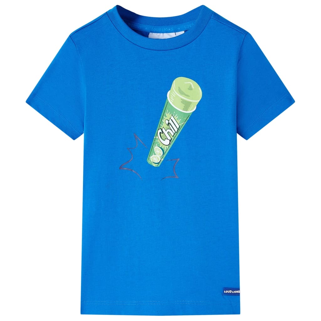 Lasten T-paita kirkas sininen 116