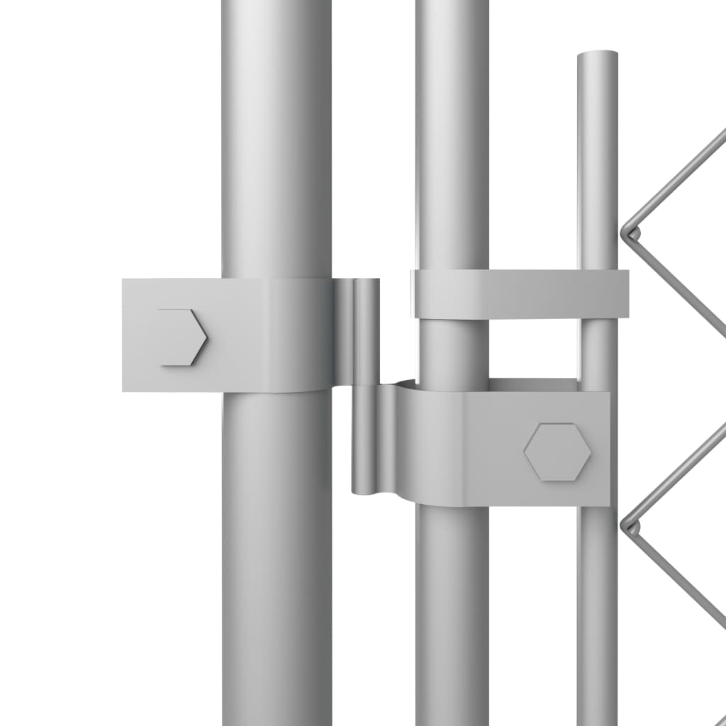 vidaXL Koiran ulkohäkki katoksella 7,6x3,8x2,3 m