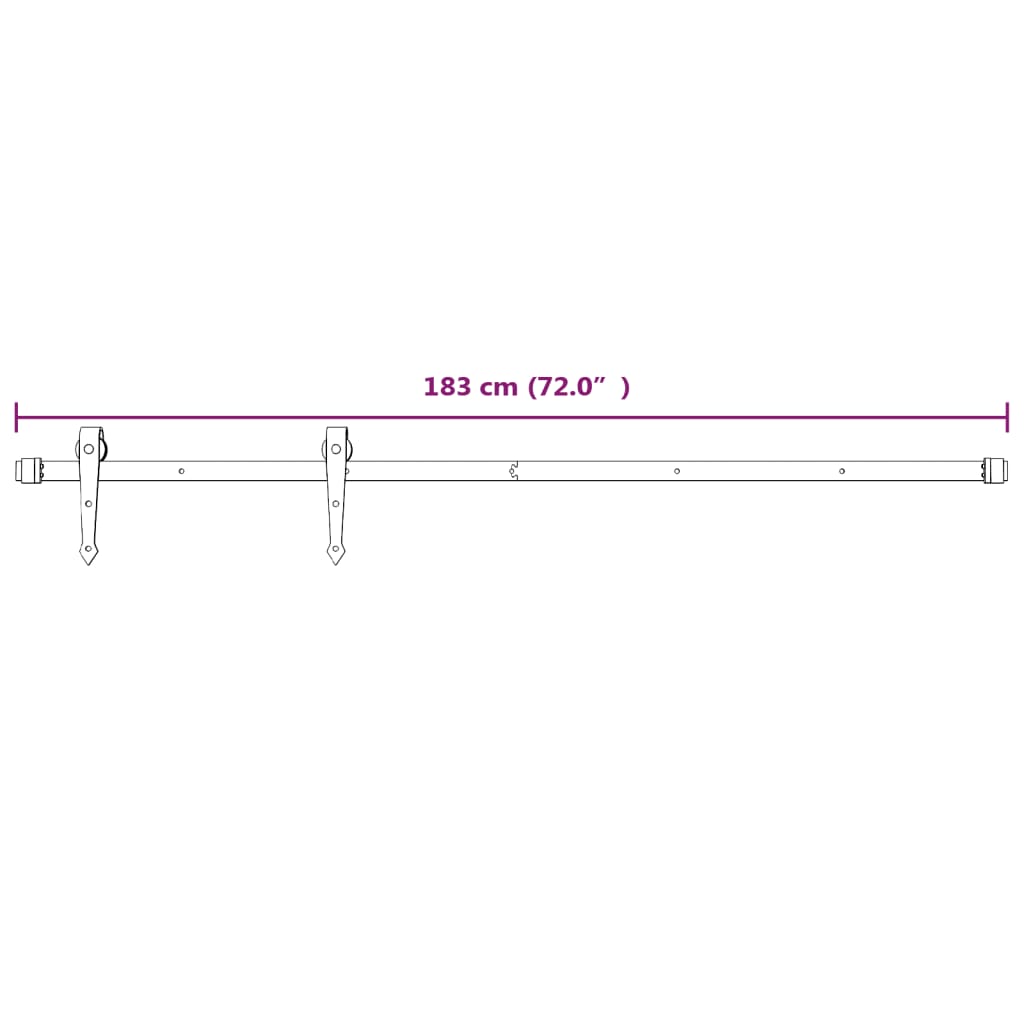 vidaXL Liukuovi asennustarvikkeineen 80x210 cm täysi mänty