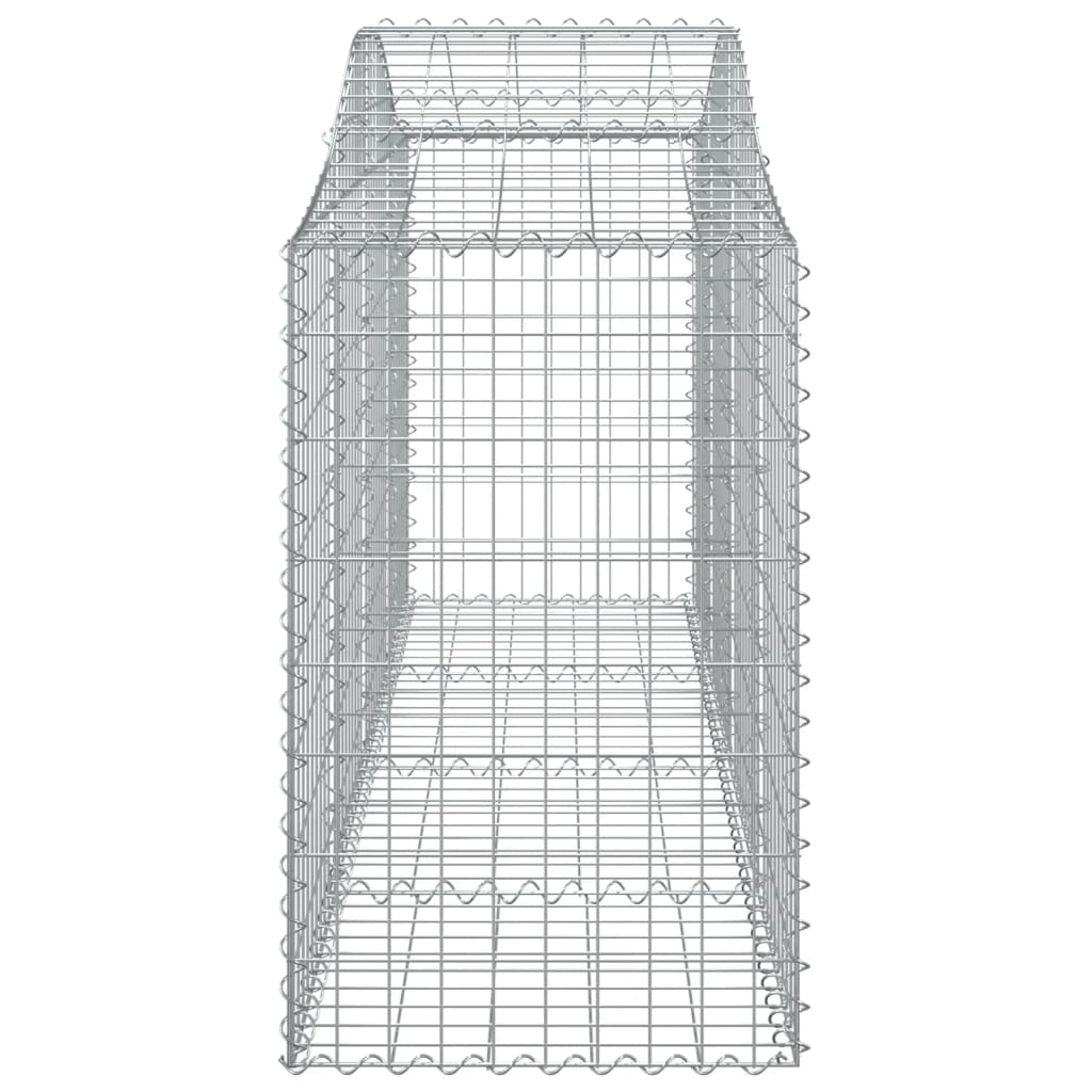 vidaXL Kaarevat kivikorit 20 kpl 200x50x80/100 cm galvanoitu rauta