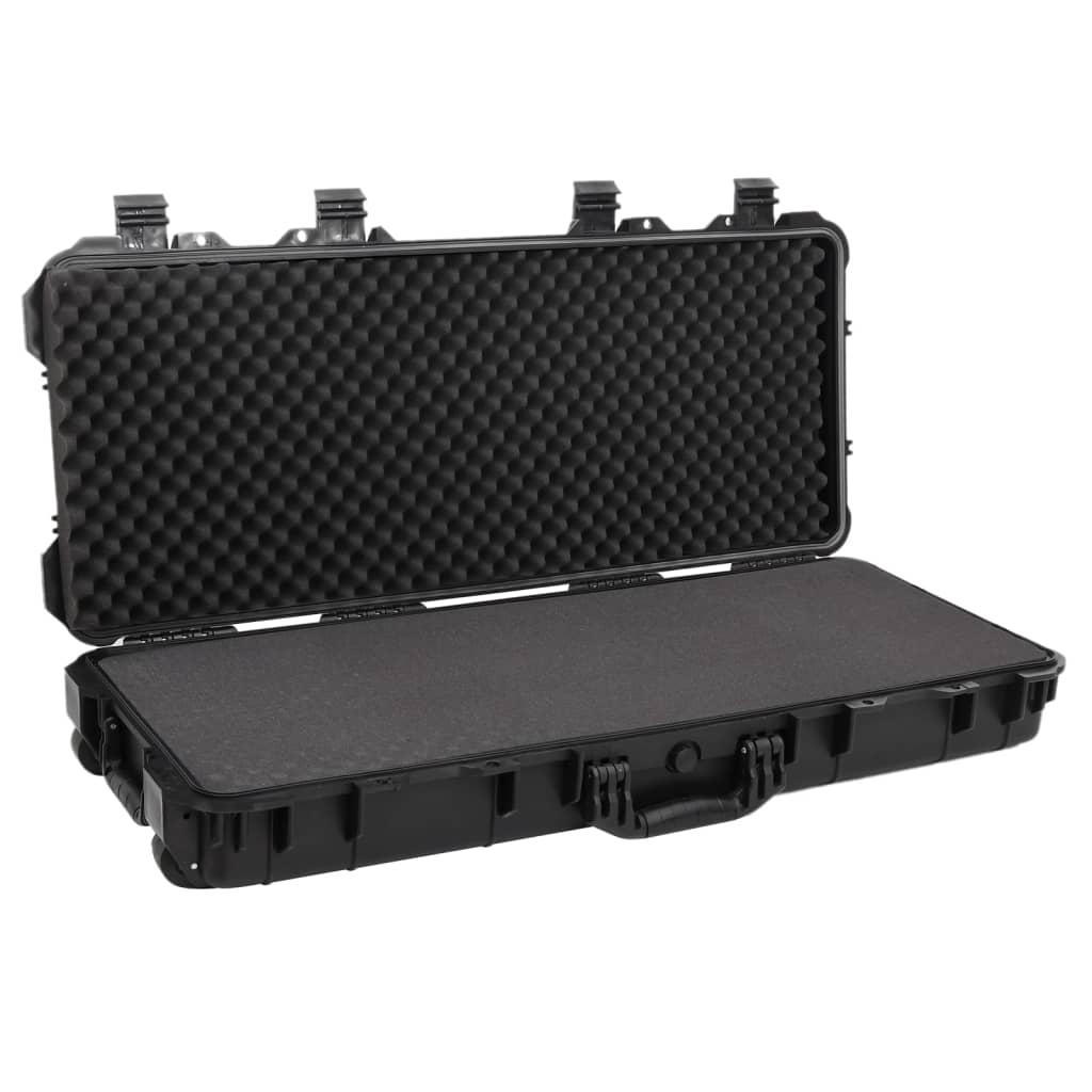 vidaXL Pyörällinen matkalaukku musta 96x42x16 cm PP