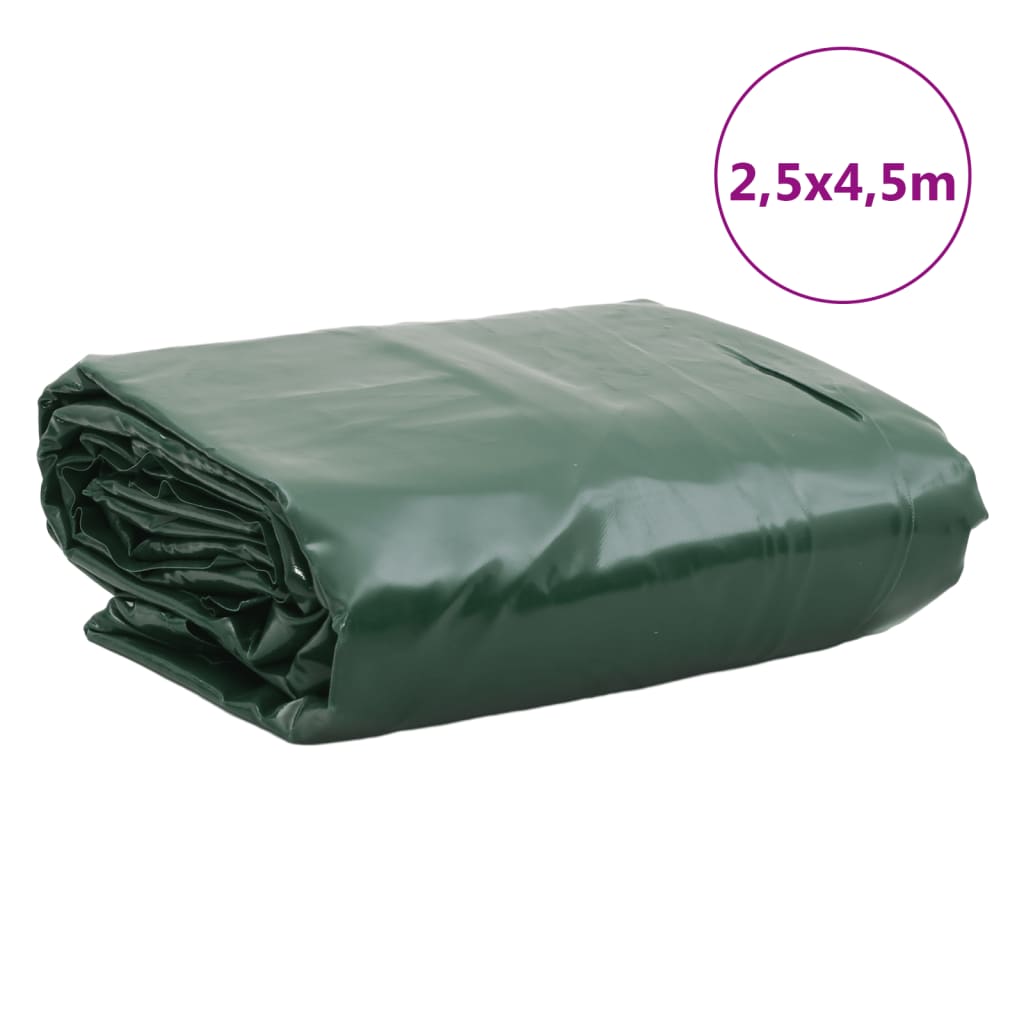 vidaXL Pressu vihreä 2,5x4,5 m 650 g/m²