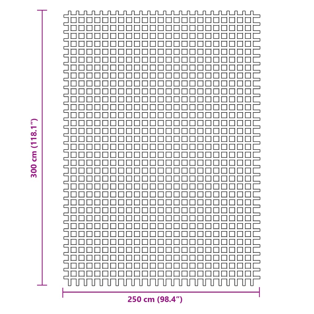 vidaXL Retkeilymatto vihreä 3x2,5 m