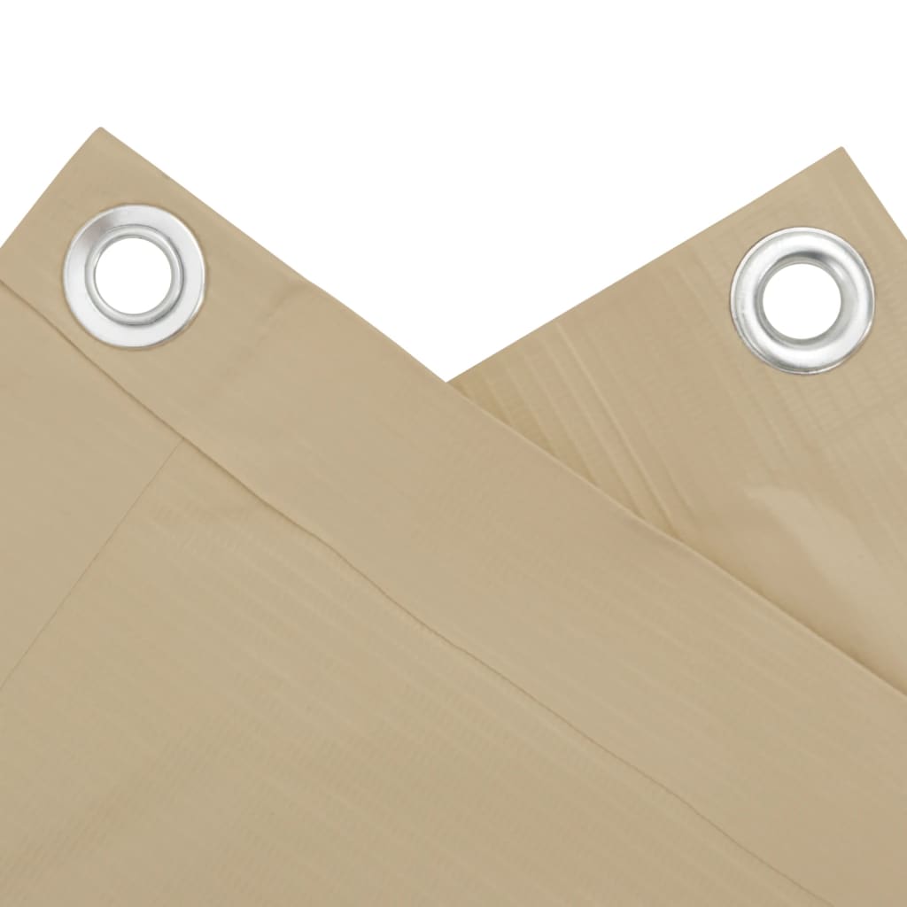 vidaXL Parvekkeen suoja beige 75x300 cm Oxford kangas