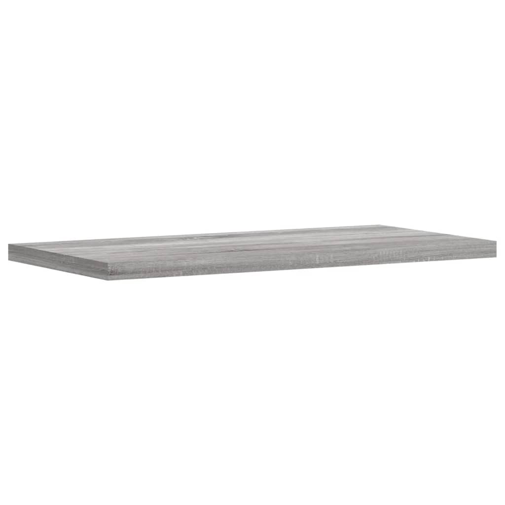 vidaXL Seinähyllyt 8 kpl harmaa Sonoma 40x20x1,5 cm tekninen puu