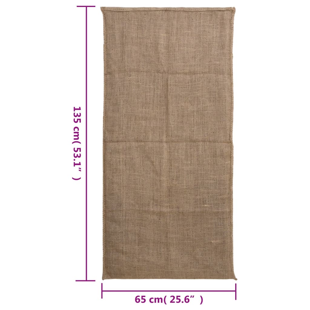 vidaXL Juuttisäkit 5 kpl 65x135 cm 100% Juutti 220 gsm