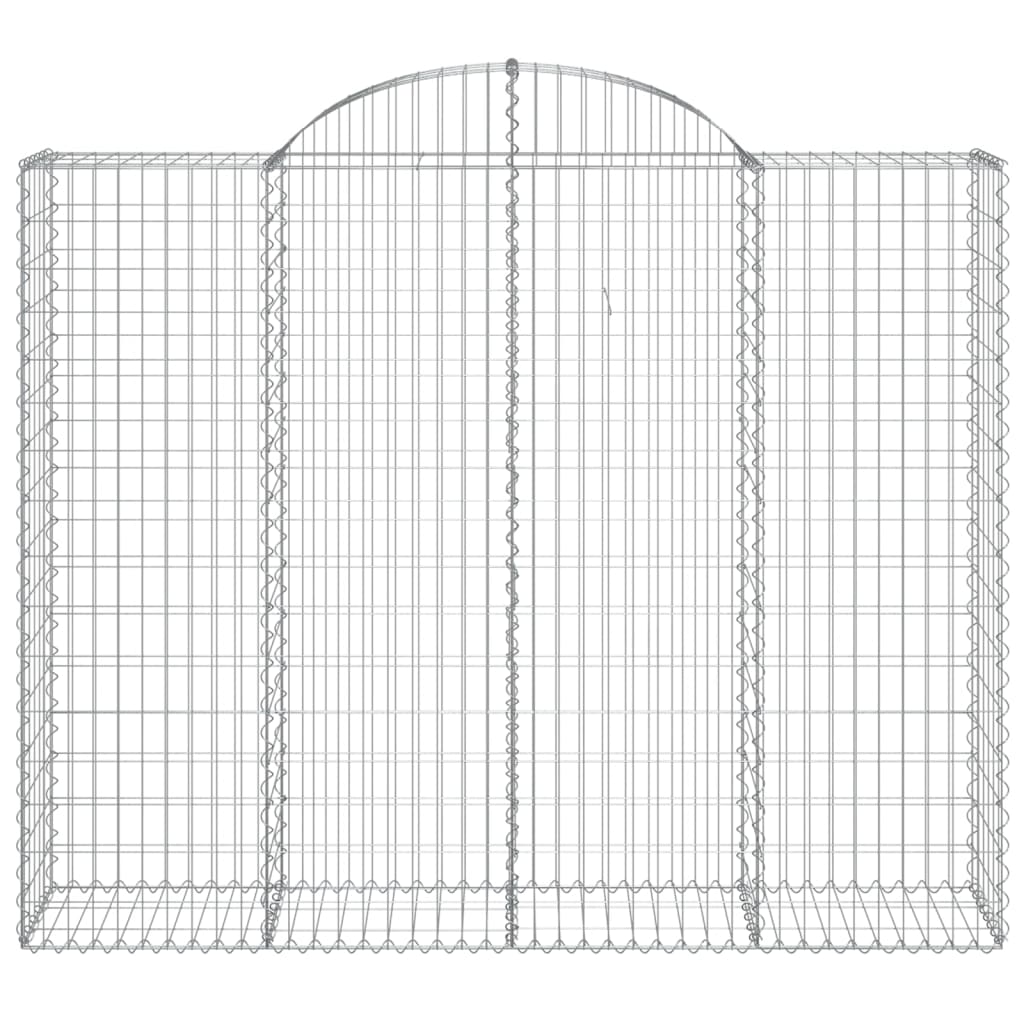 vidaXL Kaarevat kivikorit 4 kpl 200x50x160/180 cm galvanoitu rauta